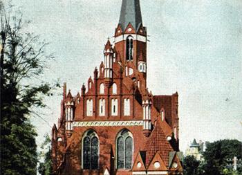 Kościół św. Jerzego widziany od strony wschodniej, zdjęcie z ok. 1905 r. źródło: TPS