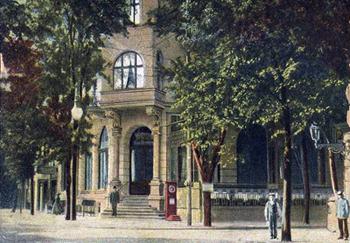 Hotel Werminghoff widziany od strony Domu Zdrojowego, zdjęcie z ok. 1900 r. źródło: MM