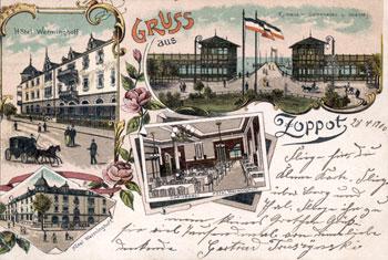 Hotel Werminghoff na litografii z ok. 1900 r. źródło: KC