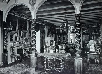 Wnętrze Willi Basnera, zdjęcie z ok. 1925 r. źródło: MS, Muzeum Sopotu, BG PAN