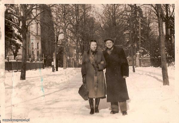 Ulica Władysława IV, zima, koniec lat 40tych